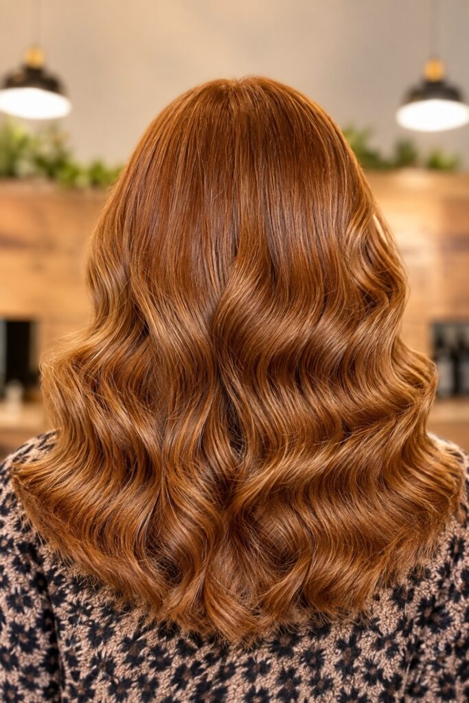 Cool-shot blow-dry waves