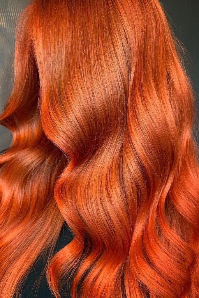 Copper auburn waves