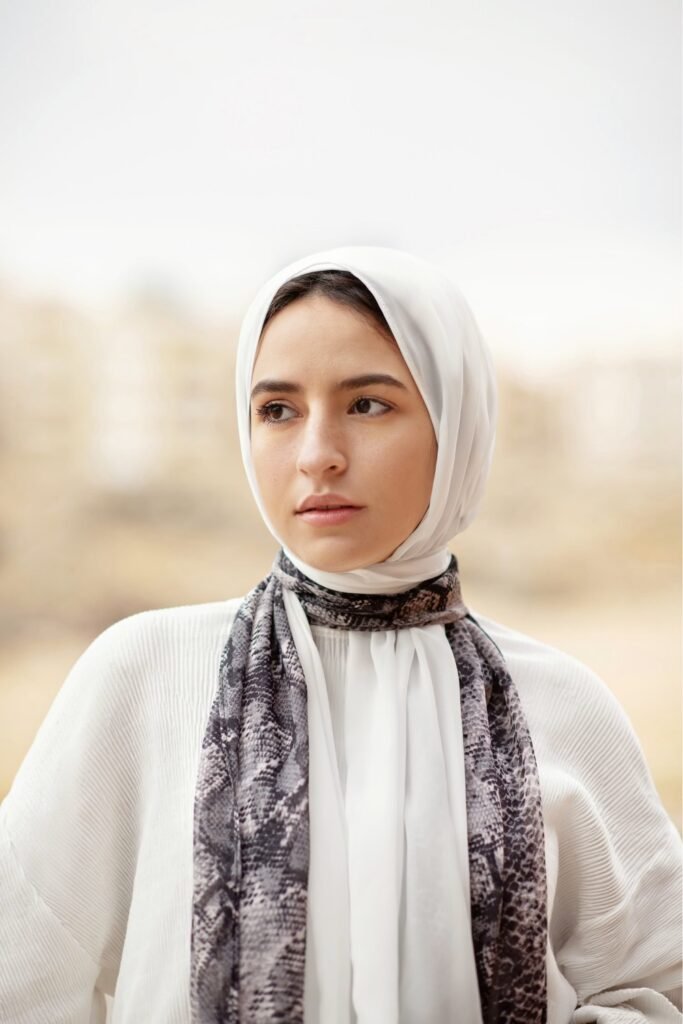 Curls Under a Headscarf or Hijab