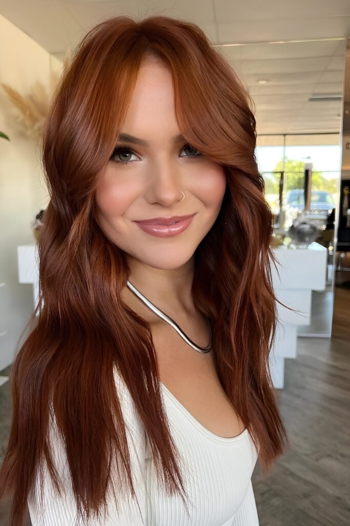 Deep Copper With a Darker Root