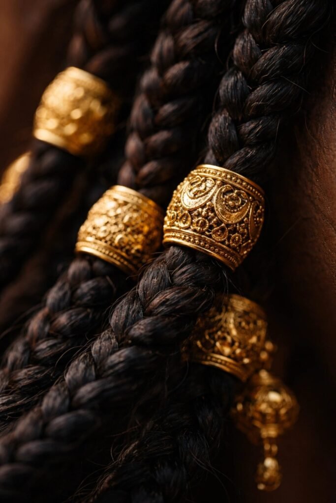 Gold Cuffs and Beads