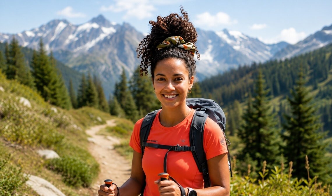 Hiking Hairstyles for Curly Hair