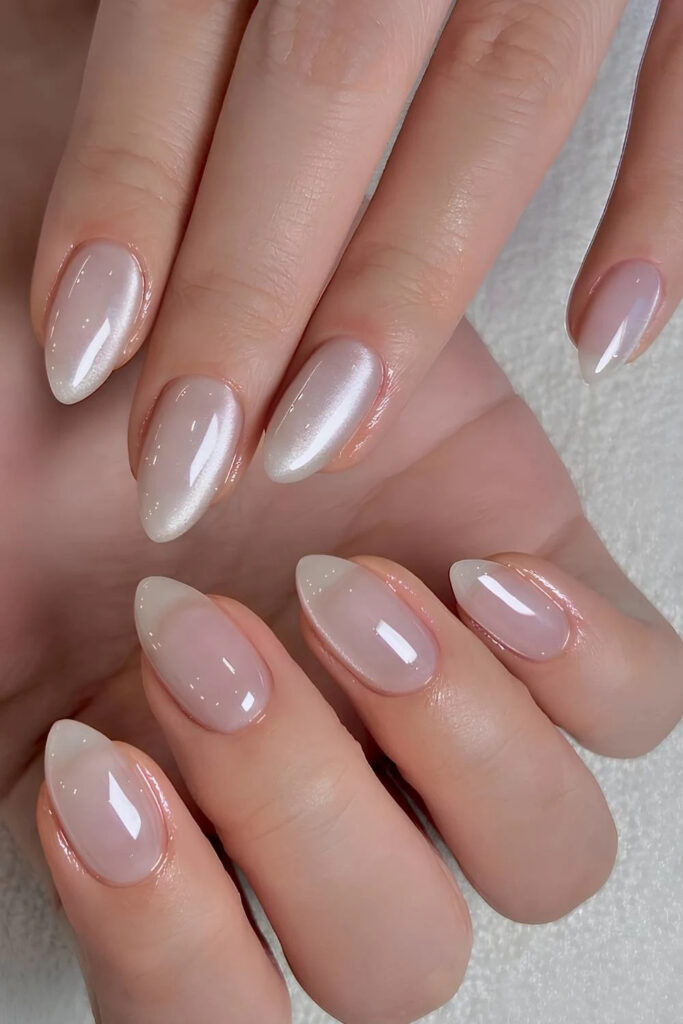 Jelly white nails