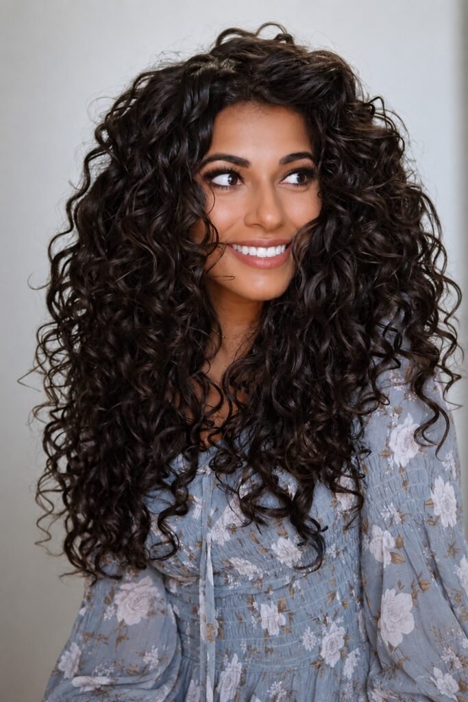 Long Curls With Face-Framing Shape
