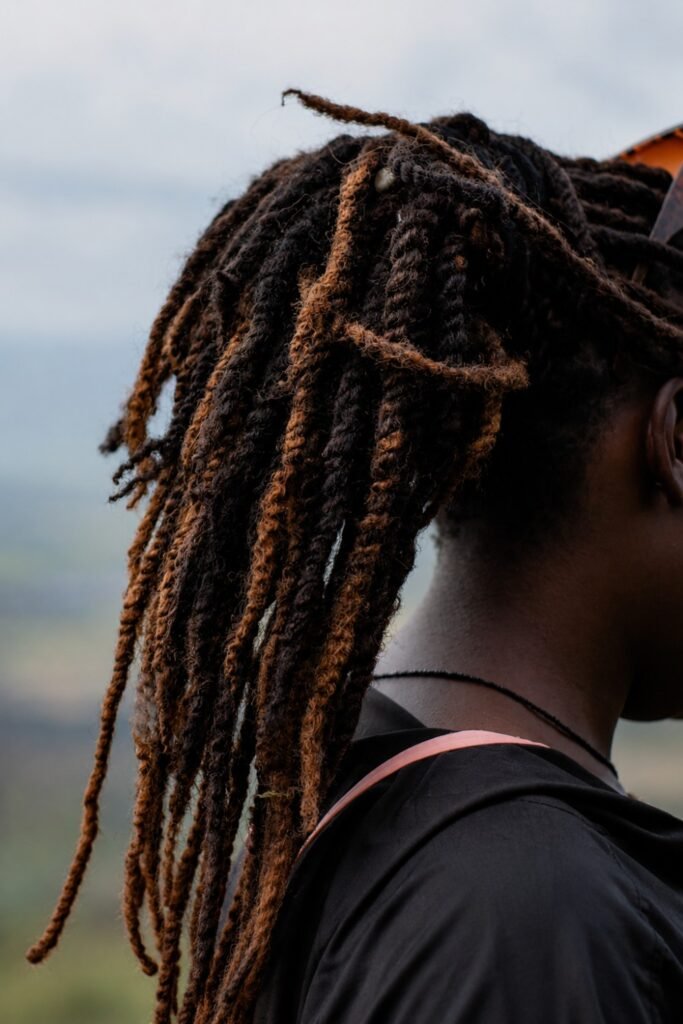 Low Nape Ponytail Under the Strap