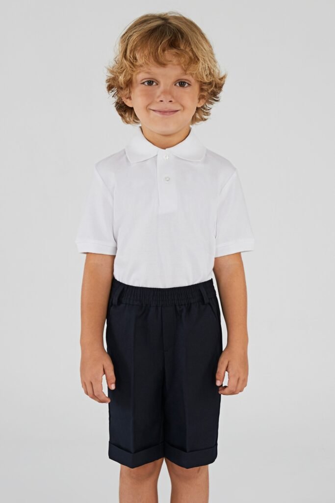 Polo Shirt and Uniform Shorts