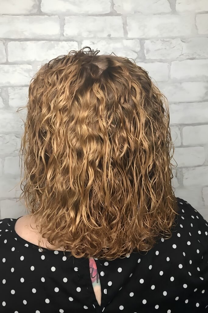 Spiral Perm on Mid-Length Hair