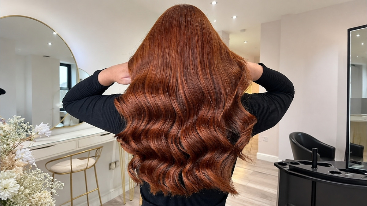 Auburn Waves Hair