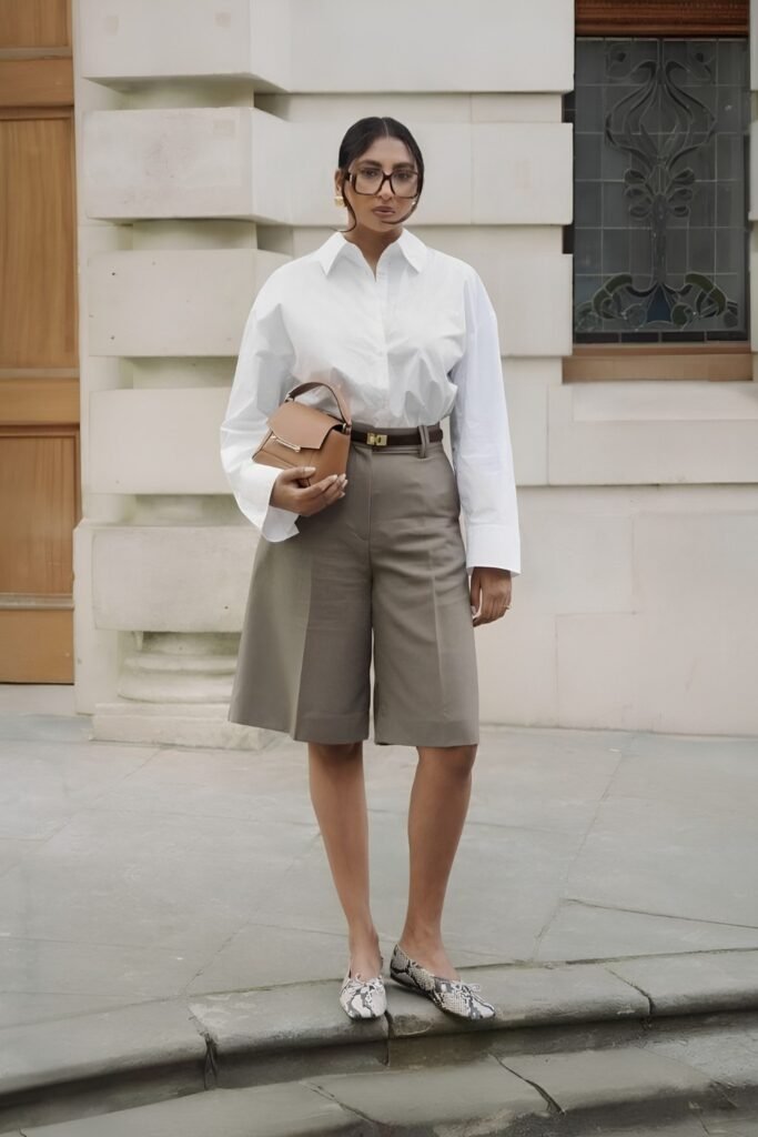 Tailored Shorts With a Structured Top