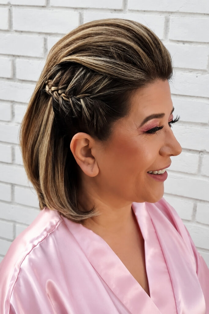 Faux hawk on a woman