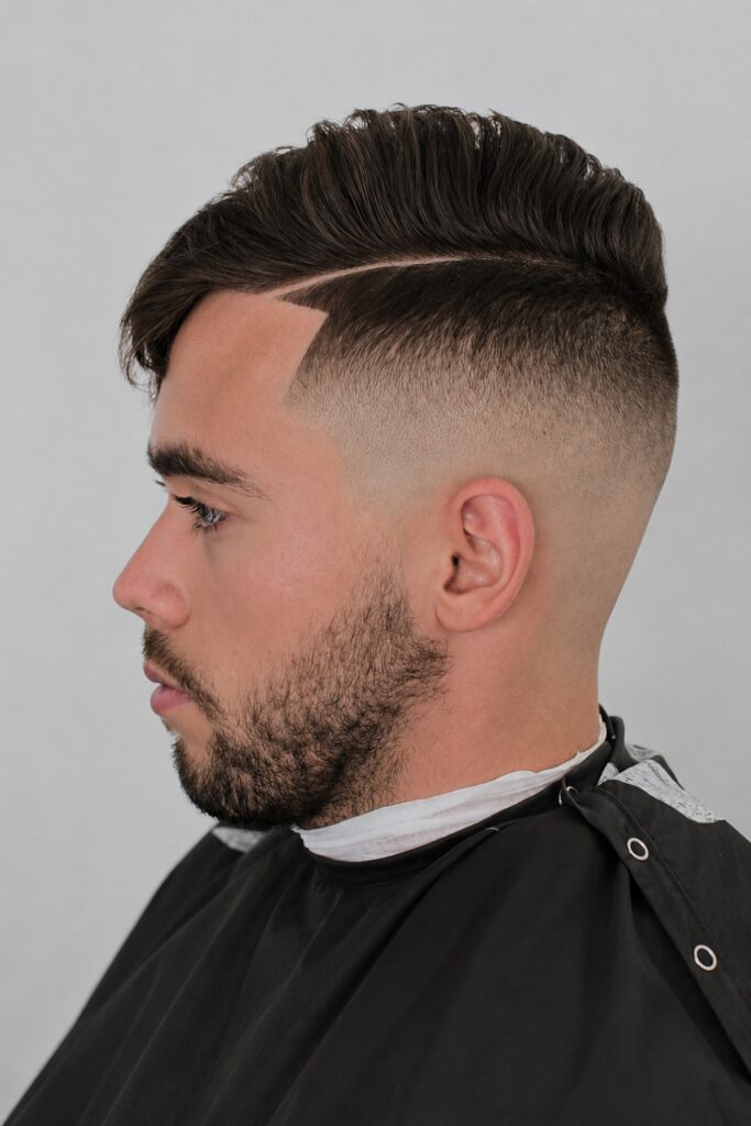 High fade haircut
