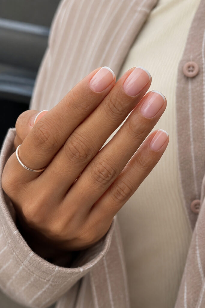 Micro French nails
