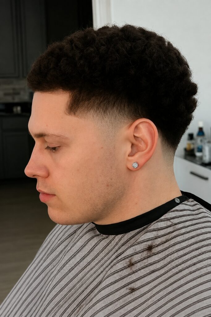 Mid fade haircut