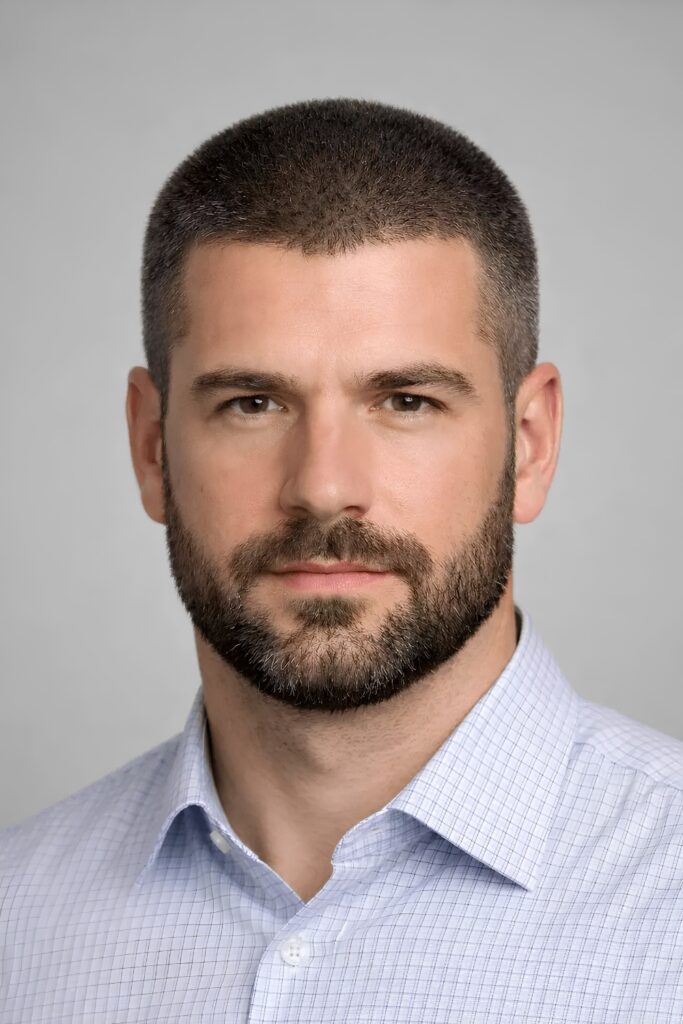Short full beard