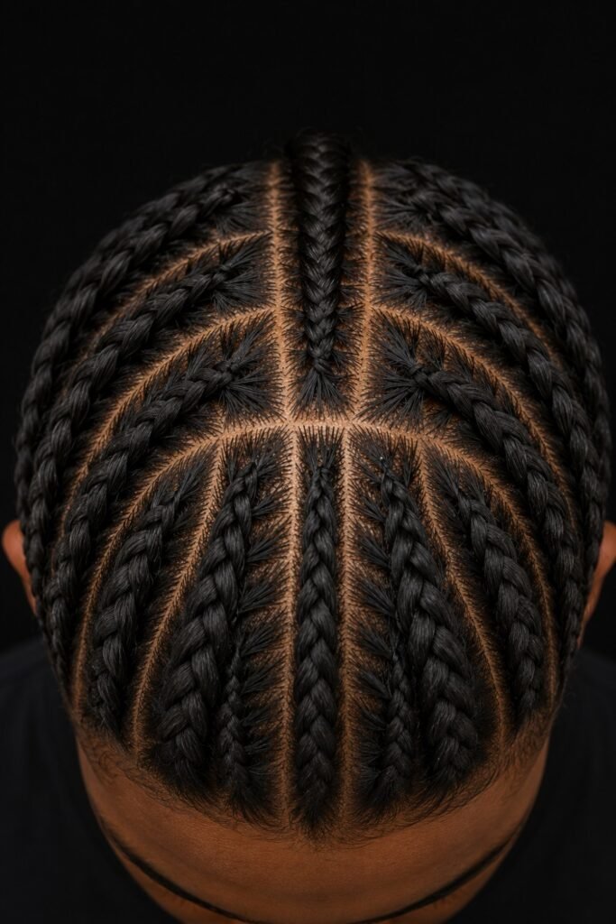 Tree Design With Knotless Braids