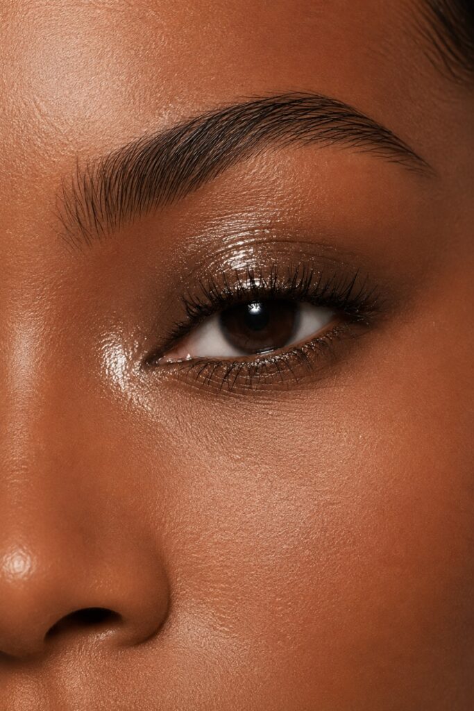 Wet-look inner corner highlight