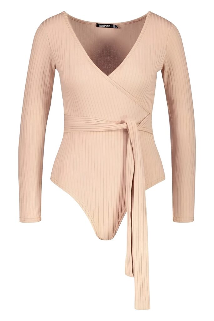 Wrap cardigan over a fitted bodysuit