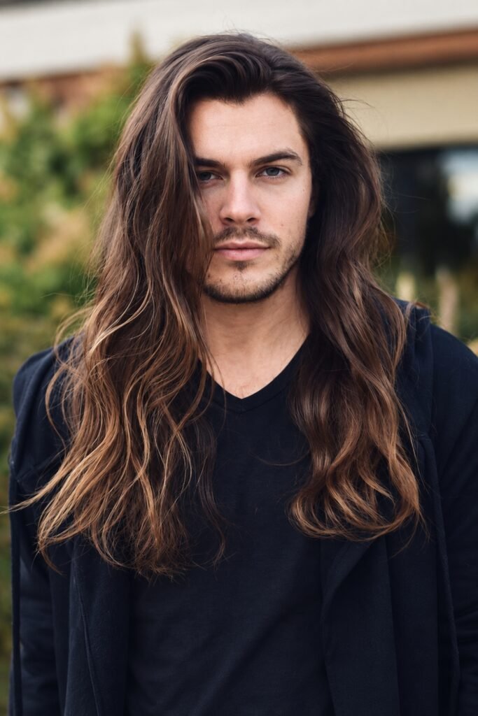 Beige-brown balayage