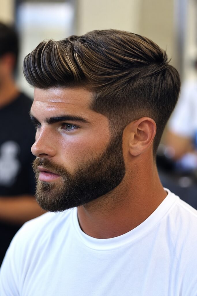 Brushed-Up Top With Low Taper