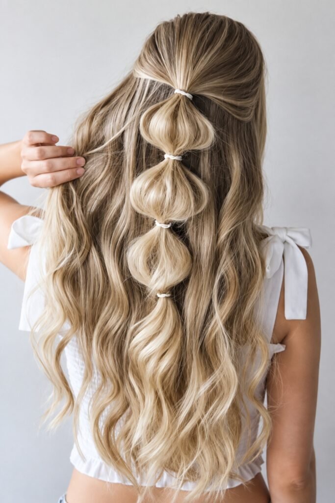 Bubble Braid Half-Up