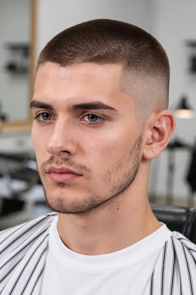 Buzz Cut With Fade