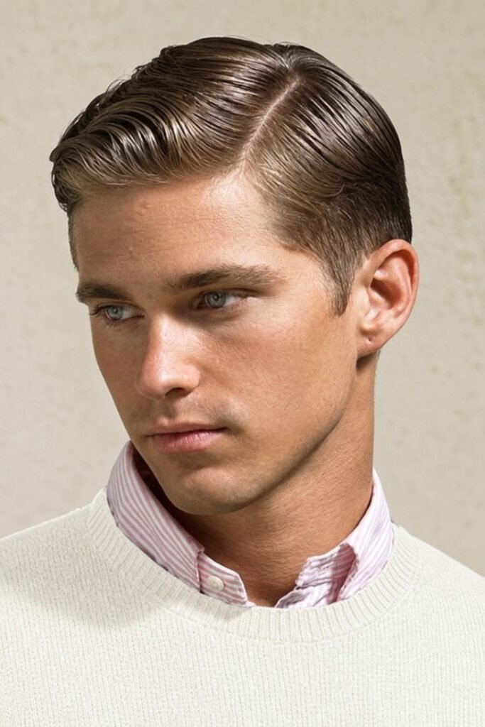 Classic side part