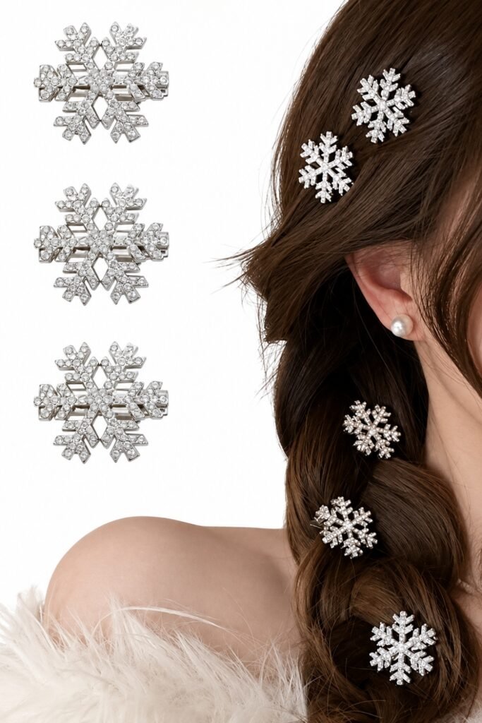 Crystal Snowflake Pins
