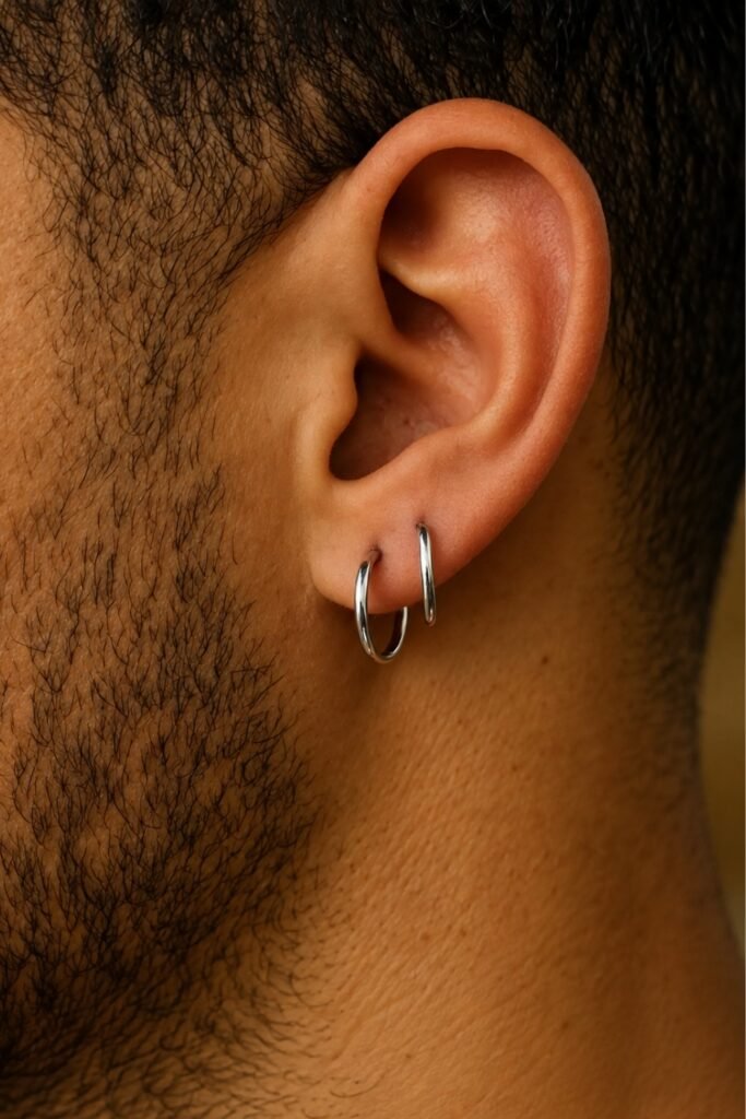Double lobe piercing stack