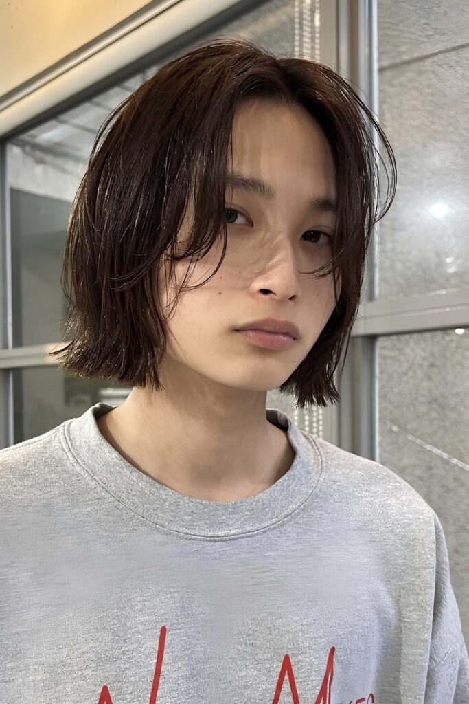 Soft layered bob on fine hair
