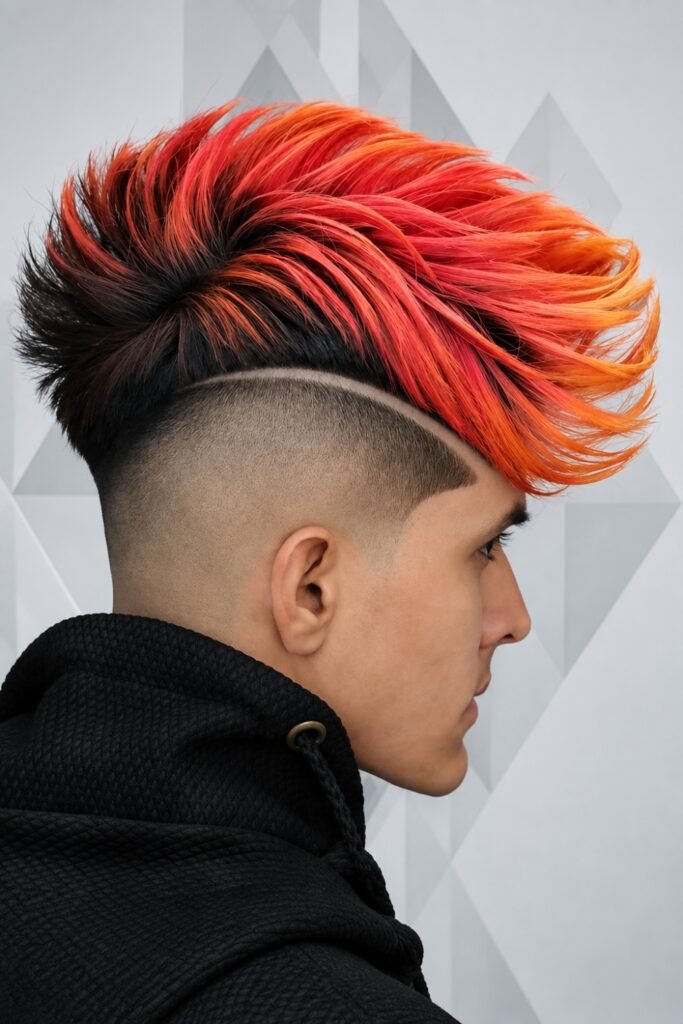 Ginger faux hawk