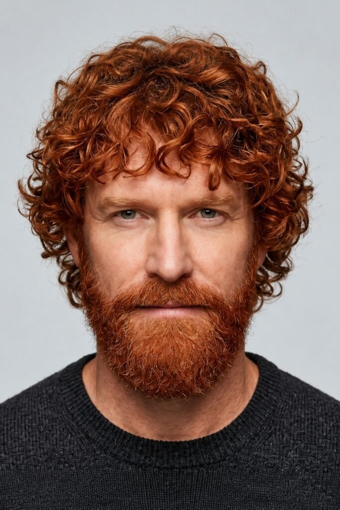 Ginger shag on a man