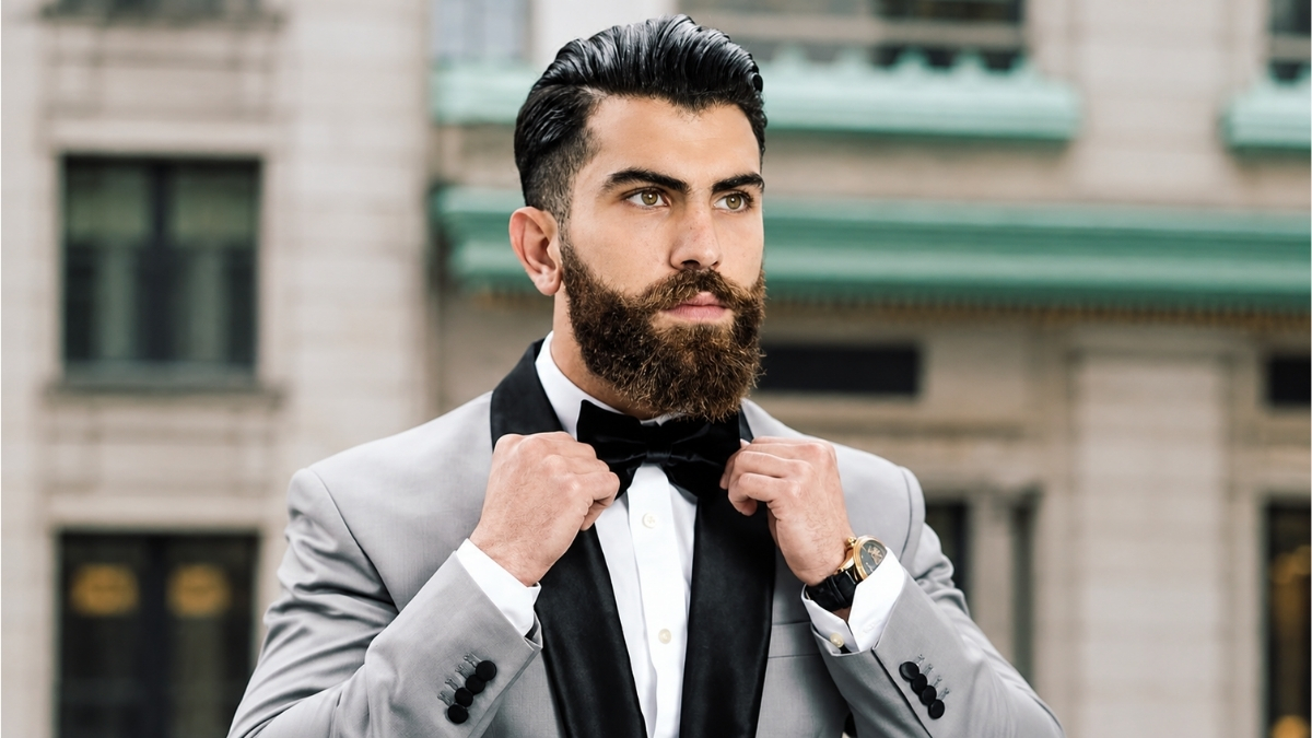 Groom Hairstyles With Beard