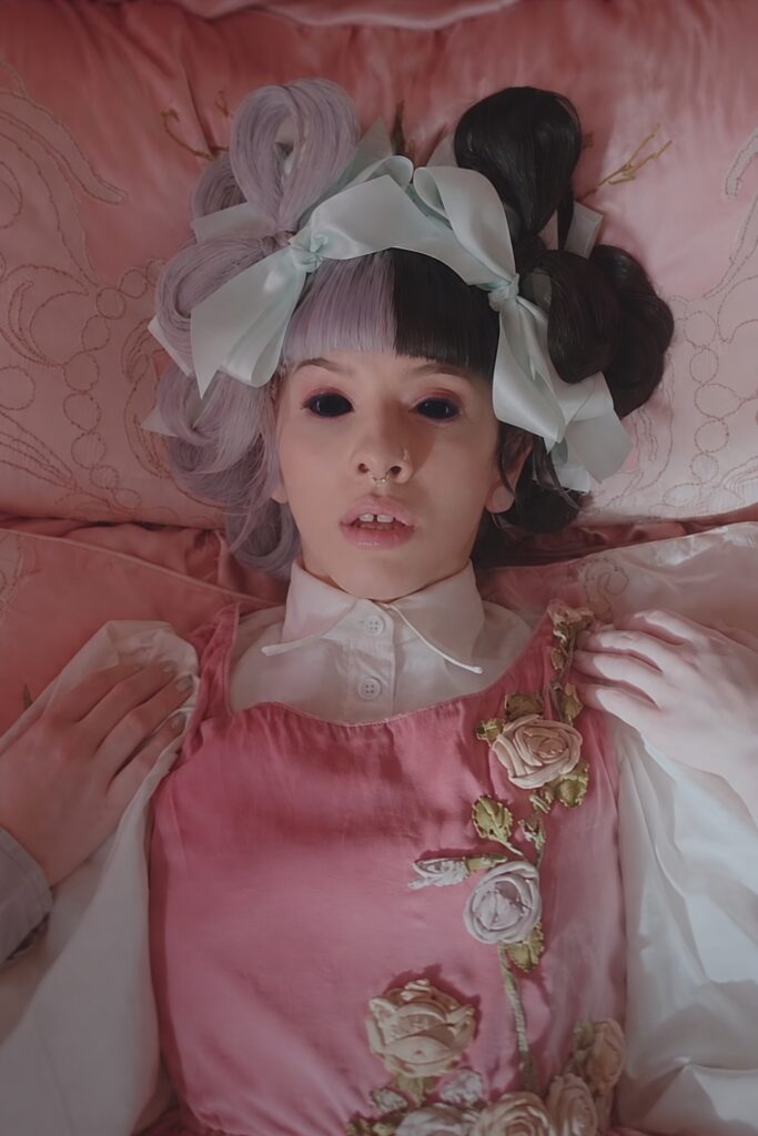 Pink schoolgirl glam makeup