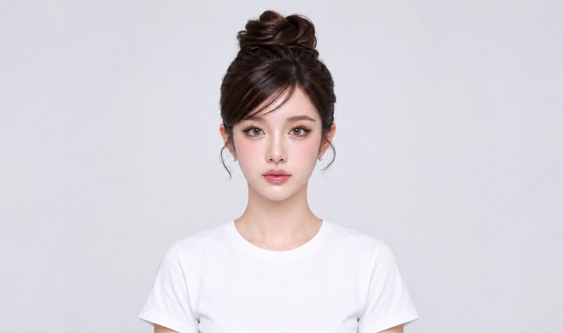 Korean Bun Hairstyles for Women