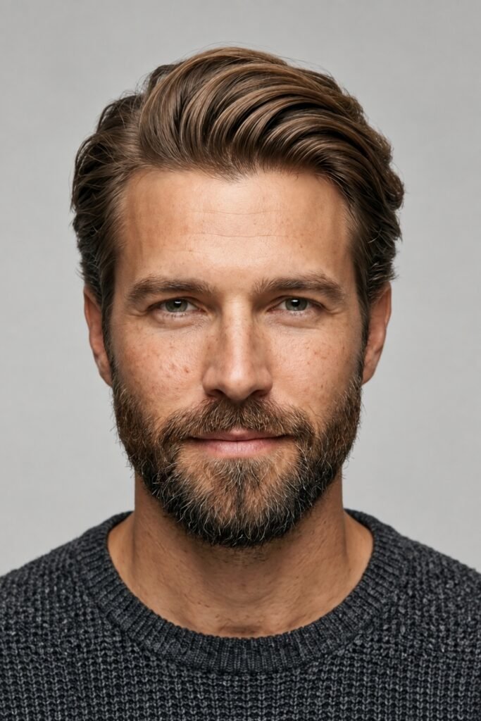 Layered medium flow on a man