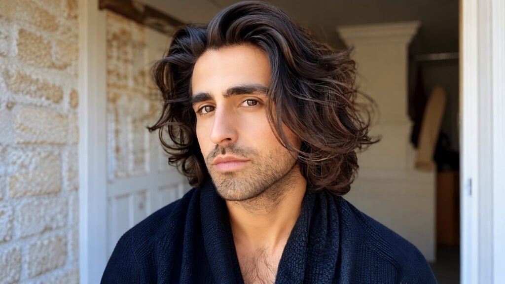 Low-Maintenance Men’s Balayage Ideas for Long Hair
