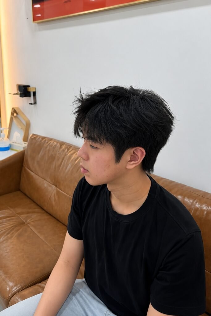 Messy crop with a soft taper