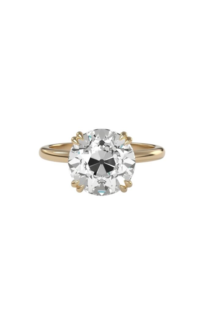 Old European cut diamond solitaire