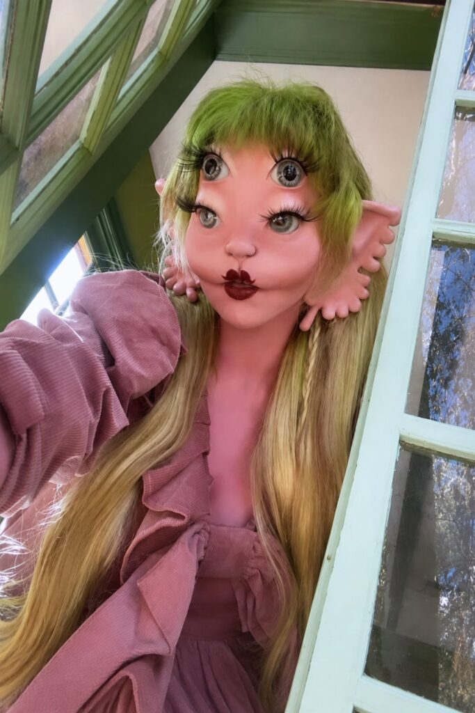 Green fairy-inspired glam makeup