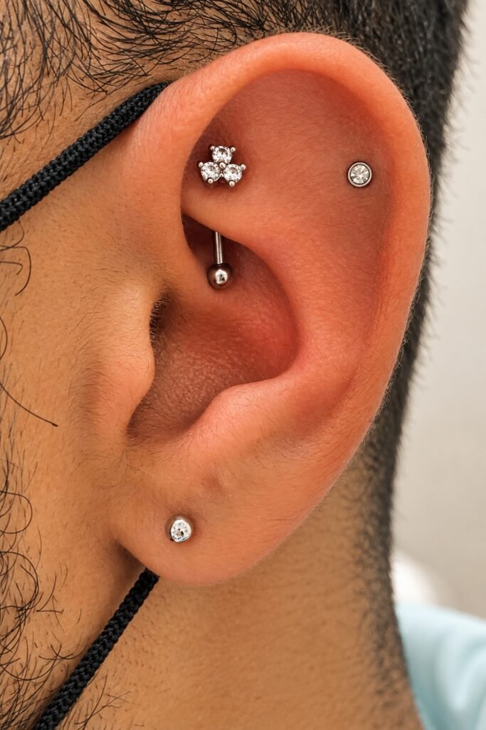 Rook piercing