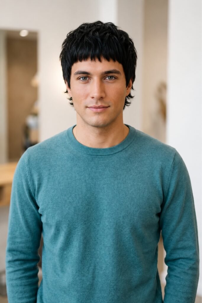 Short shag on a man