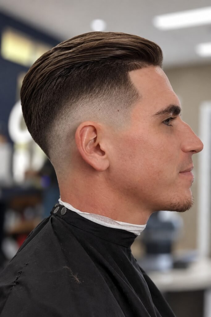 Short Slick Back With Taper