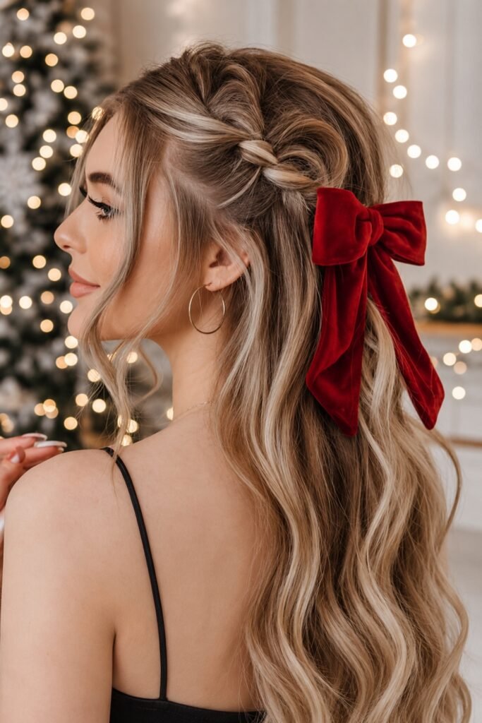 Side Braid Half-Up