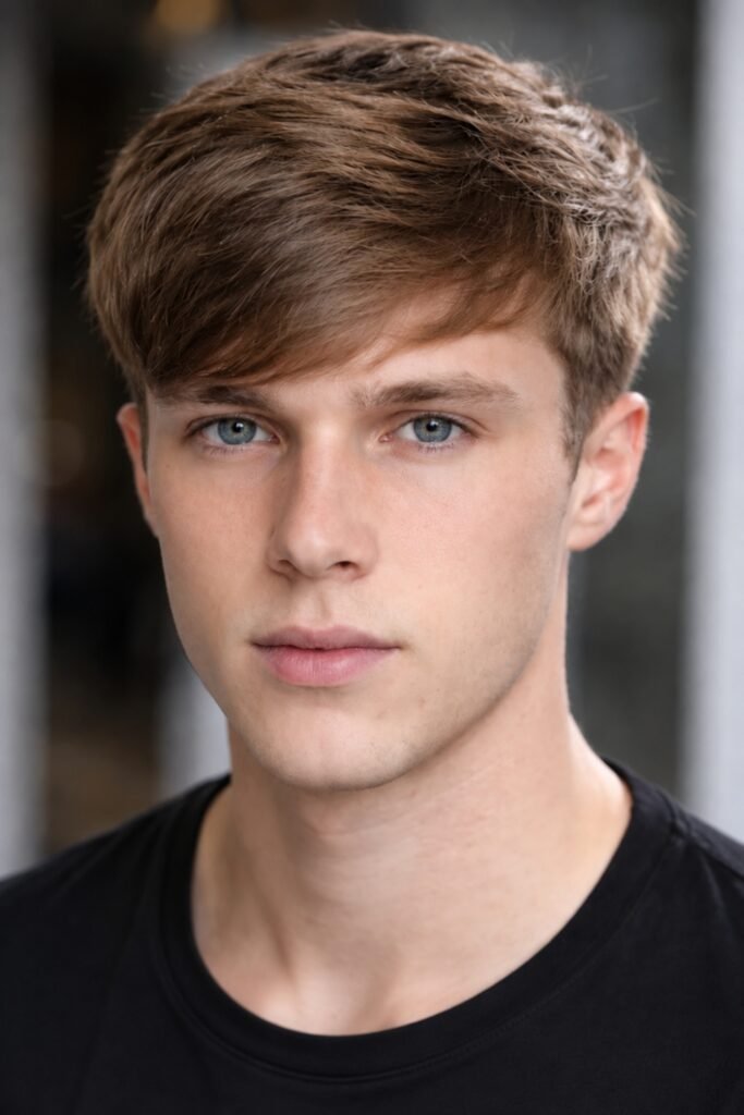 Side-swept fringe