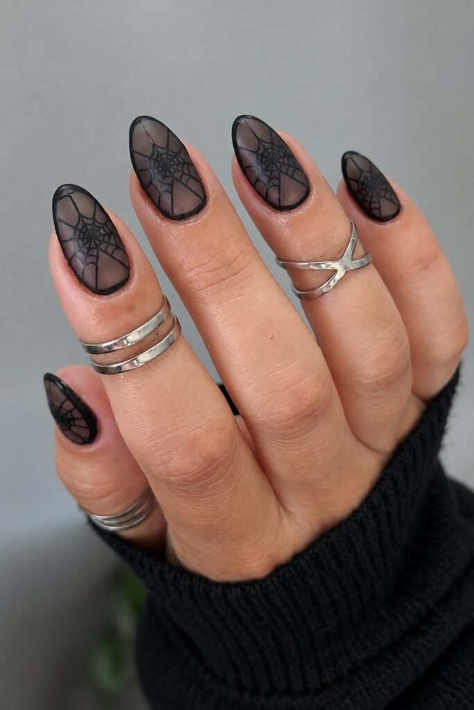 Spiderweb Lace Nails