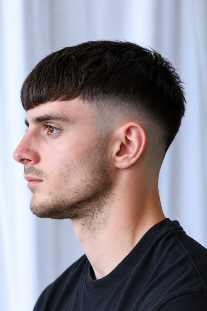 Textured Crop With Mid Fade