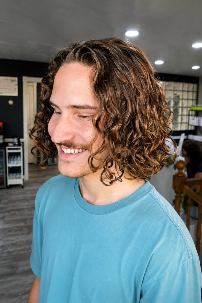 The Layered Curl Cut