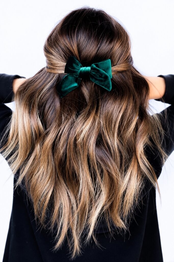 Velvet Bow Half-Up 
