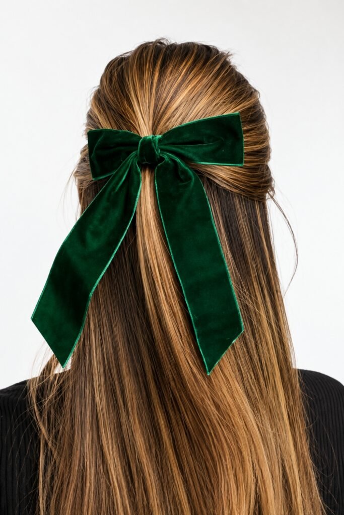 Velvet Bow Half-Up