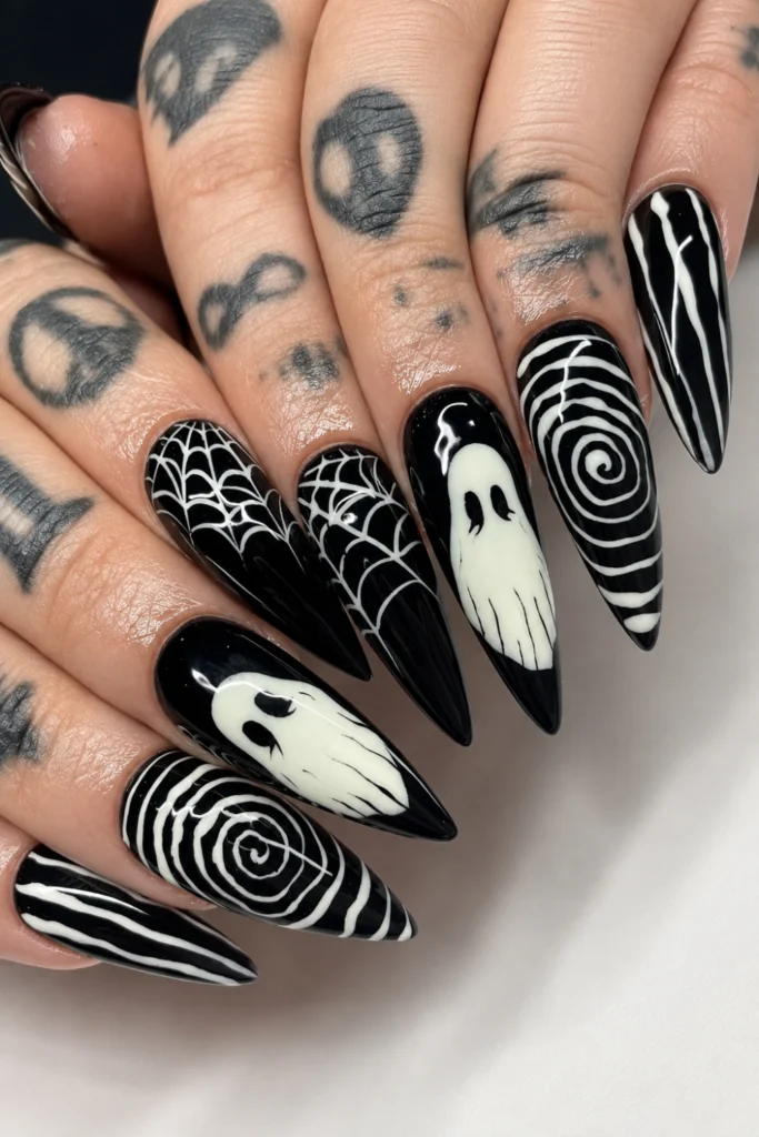 Black-and-White Gothic Ghosts